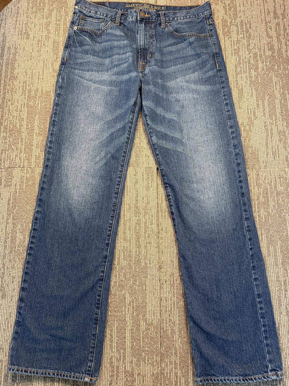 American Eagle Outfitters Jeans Mens 36x34 Blue Medium Wash Straight Denim Pants